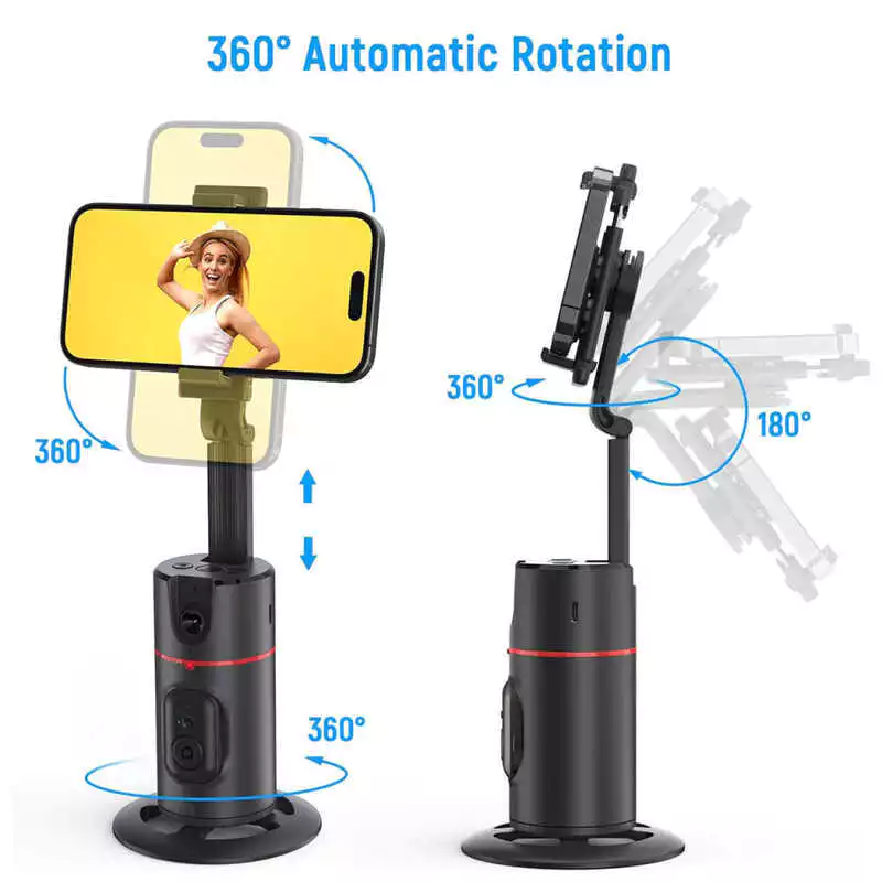 Auto P Face Tracking Tripod No App Required Rotation Body Phone Camera Mount With Detachable - Image 5